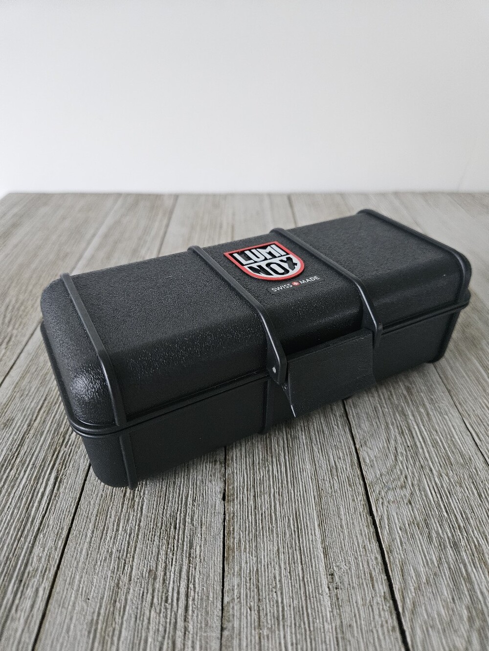 Luminox CASE ONLY Black Plastic Watch Box Hardshell Case with Original Warranty